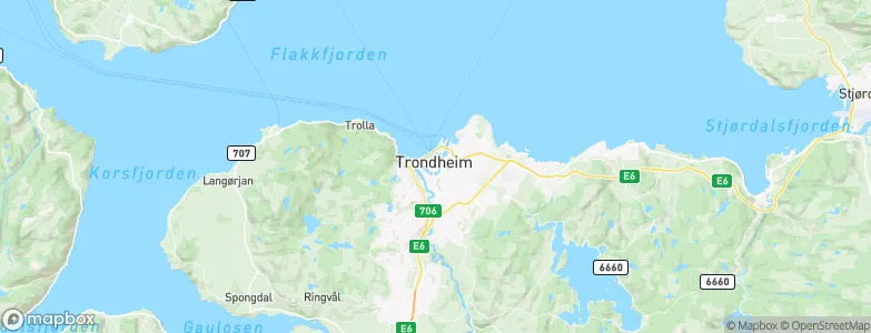 Trondheim, Norway Map
