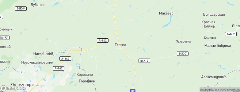 Trosna, Russia Map