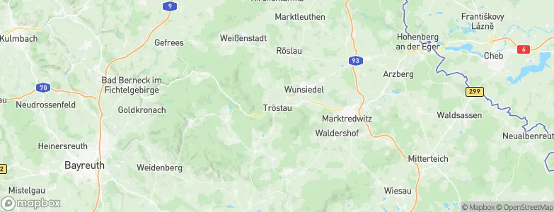 Tröstau, Germany Map