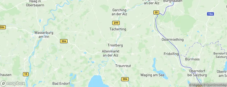 Trostberg an der Alz, Germany Map