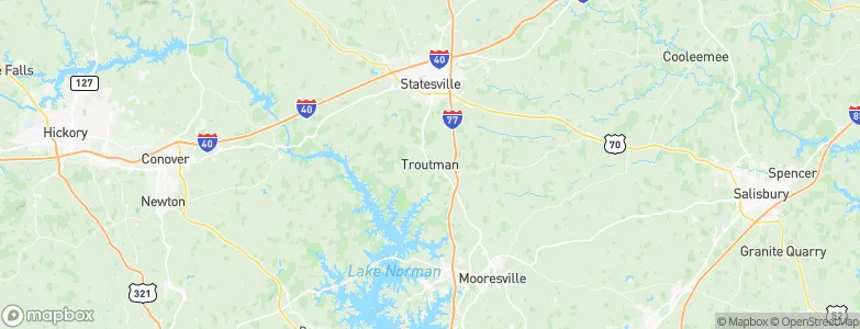 Troutman, United States Map
