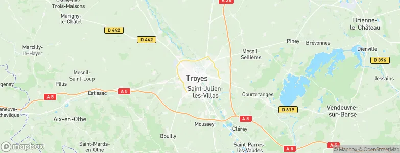 Troyes, France Map