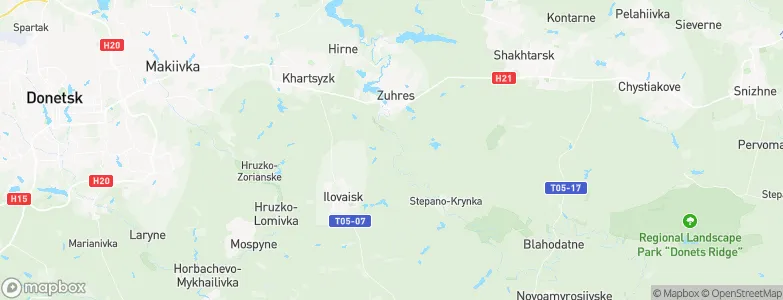 Troyits'ko-Khartsyz'k, Ukraine Map