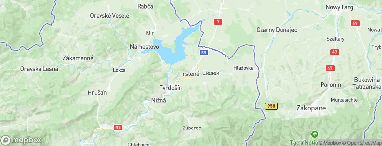 Trstená, Slovakia Map