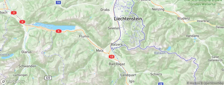 Trübbach, Switzerland Map