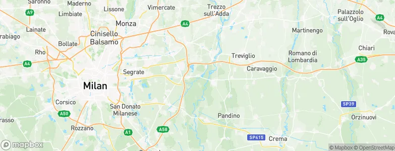 Truccazzano, Italy Map