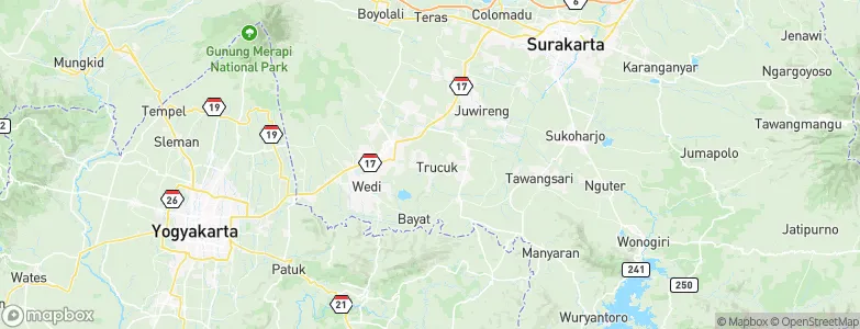 Trucuk, Indonesia Map