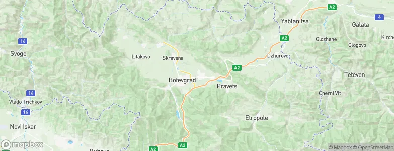 Trudovec, Bulgaria Map