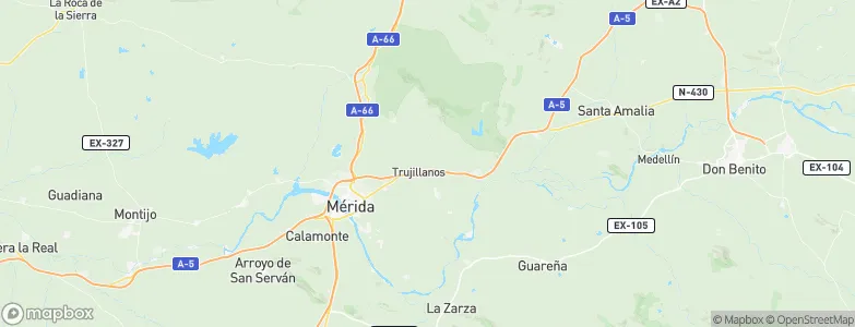 Trujillanos, Spain Map