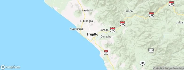 Trujillo, Peru Map