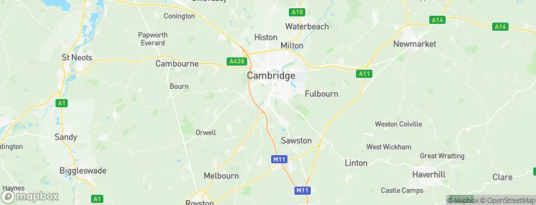 Trumpington, United Kingdom Map