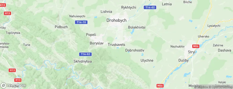 Truskavets’, Ukraine Map