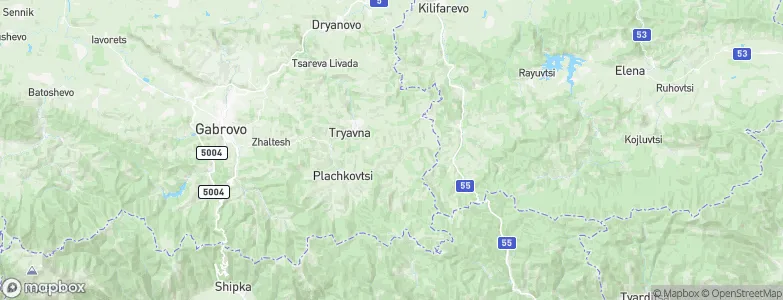 Tryavna, Bulgaria Map
