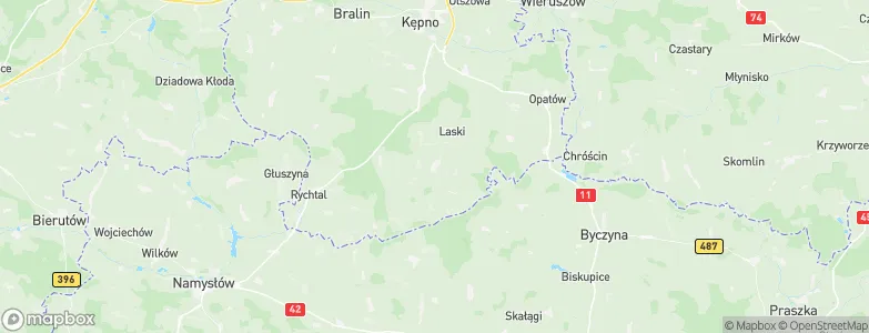 Trzcinica, Poland Map