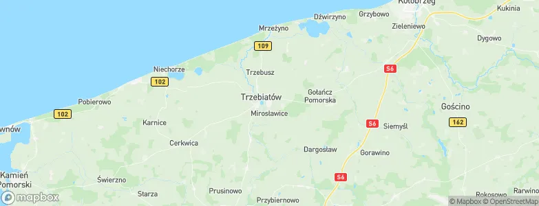 Trzebiatów, Poland Map