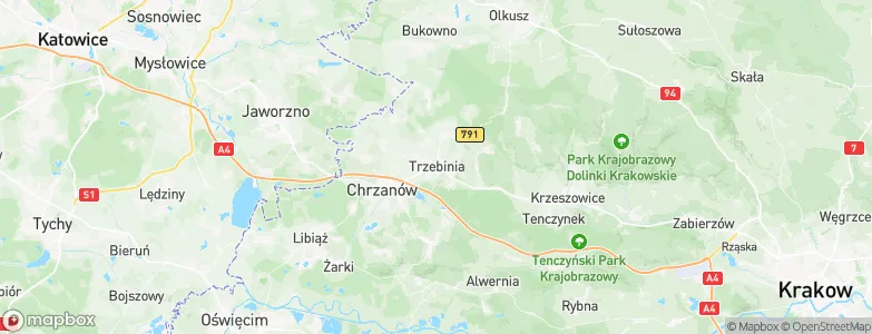Trzebinia, Poland Map