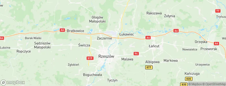 Trzebownisko, Poland Map