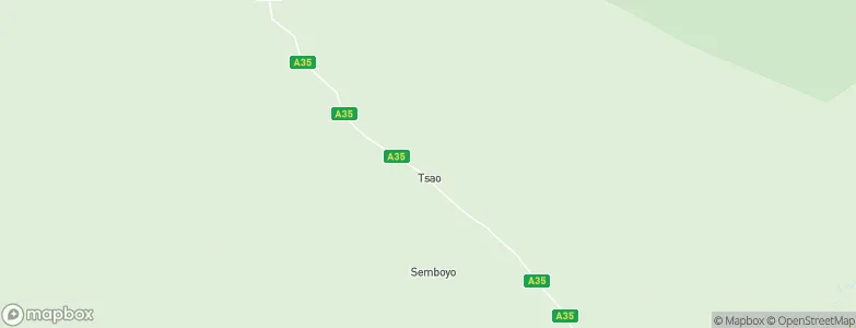 Tsau, Botswana Map