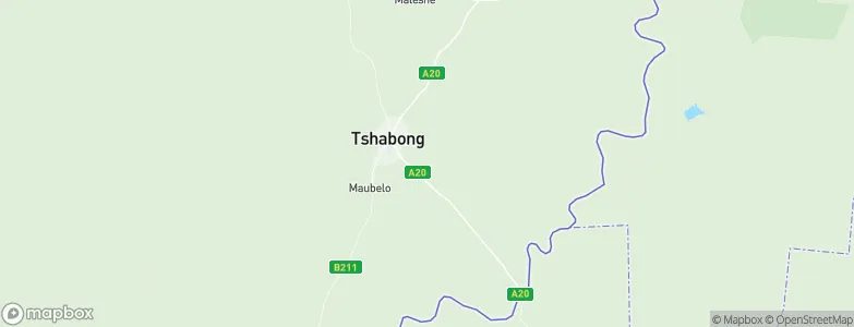 Tshabong, Botswana Map