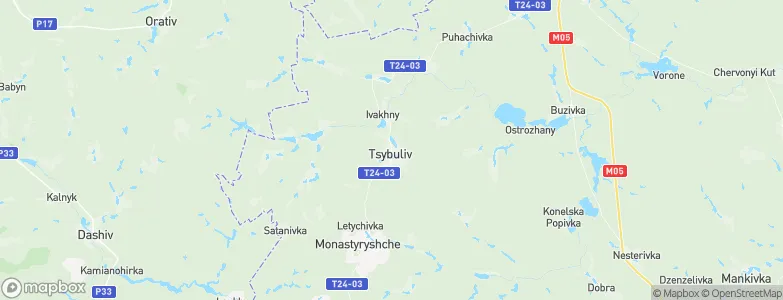 Tsibulev, Ukraine Map