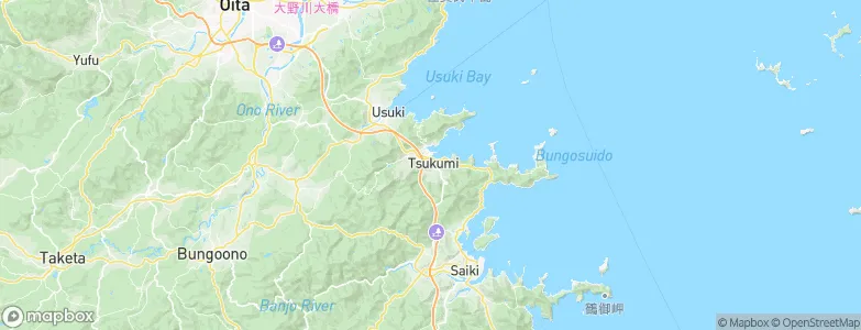 Tsukumiura, Japan Map