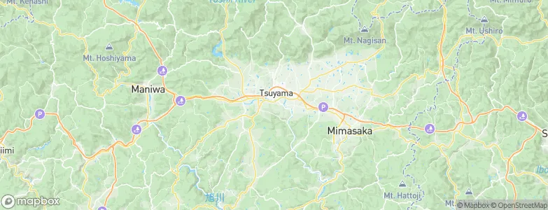 Tsuyama, Japan Map