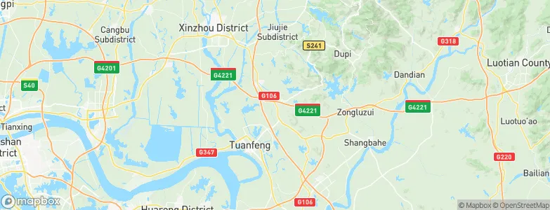Tuanfeng, China Map