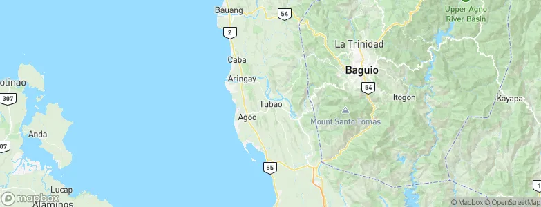 Tubao, Philippines Map