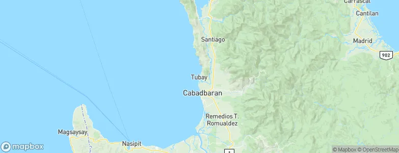 Tubay, Philippines Map