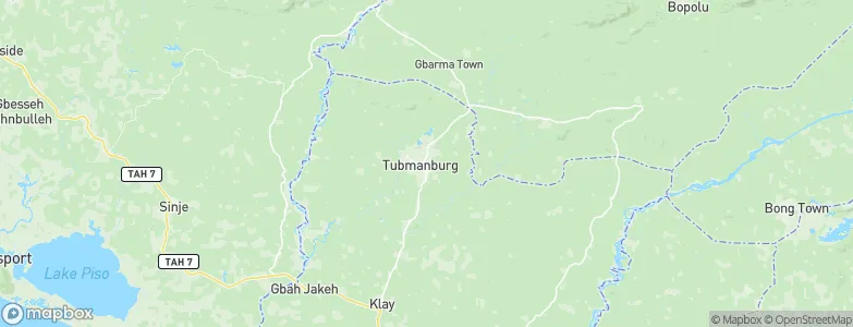 Tubmanburg, Liberia Map