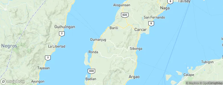 Tubod-dugoan, Philippines Map