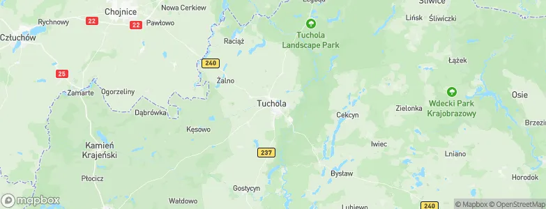 Tuchola, Poland Map