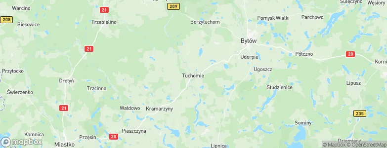 Tuchomie, Poland Map