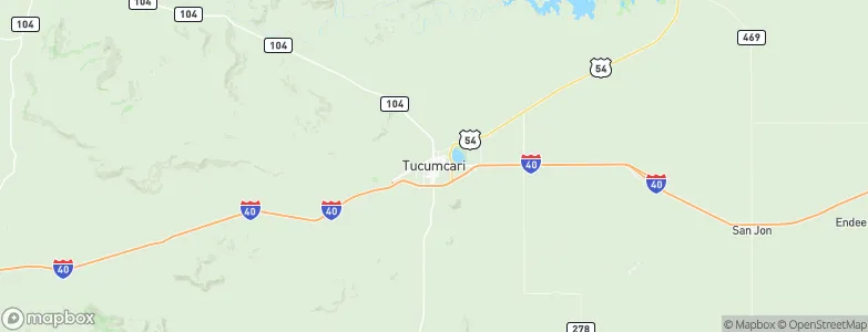 Tucumcari, United States Map