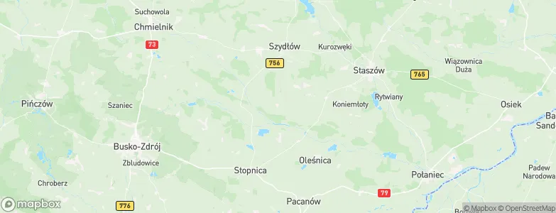 Tuczępy, Poland Map