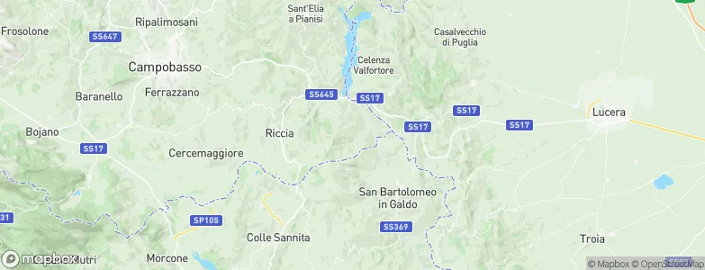 Tufara, Italy Map
