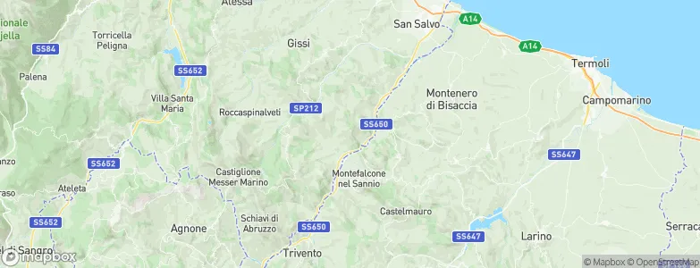 Tufillo, Italy Map