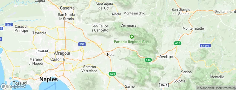 Tufino, Italy Map