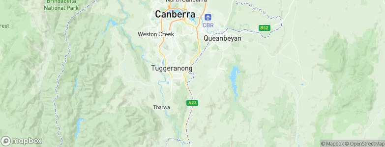 Tuggeranong Administrative District, Australia Map