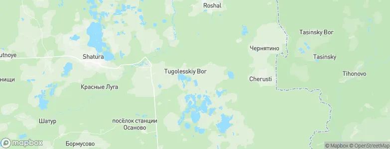 Tugolesskiy Bor, Russia Map