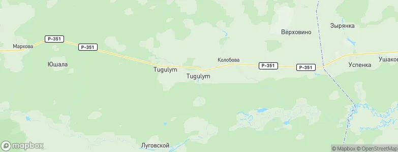 Tugulym, Russia Map