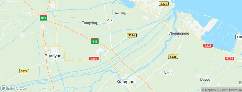 Tuhe, China Map