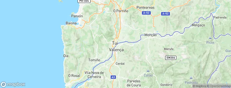 Tui, Spain Map