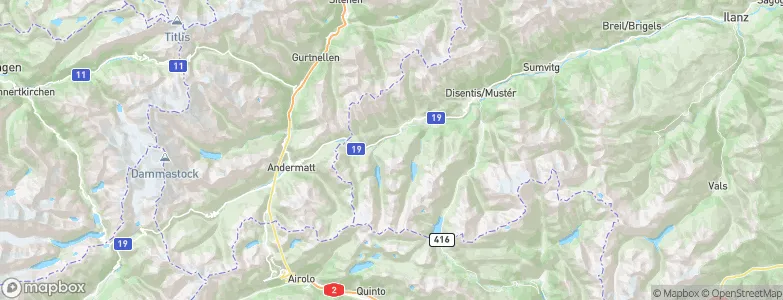 Tujetsch, Switzerland Map