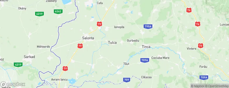 Tulca, Romania Map