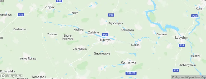 Tulchyn, Ukraine Map