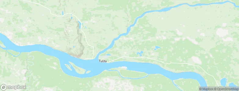 Tulita, Canada Map