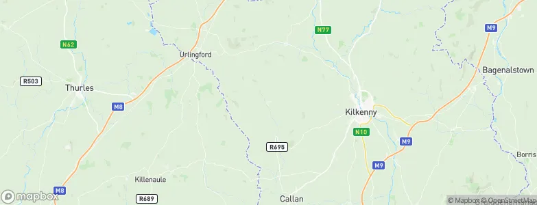 Tullaroan, Ireland Map
