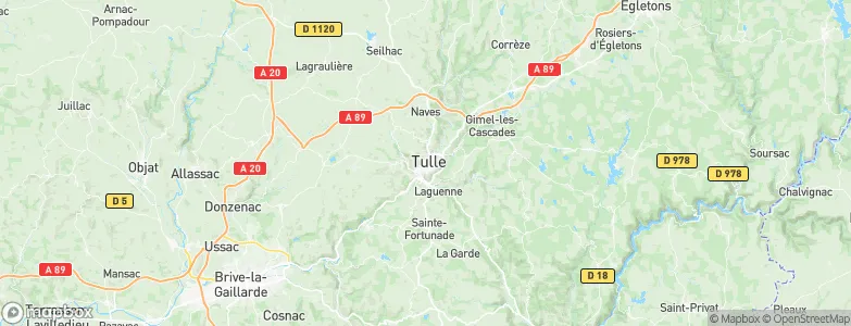 Tulle, France Map