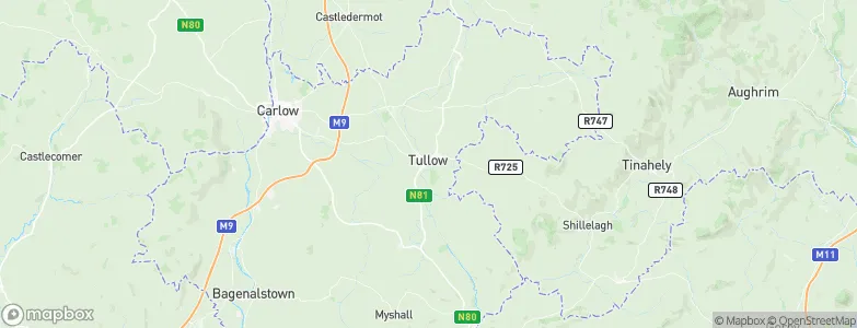 Tullow, Ireland Map